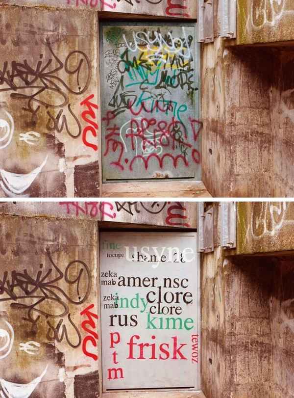 Мэтью Тремблин преобразовал надписи на стенах в более читабельный вид  