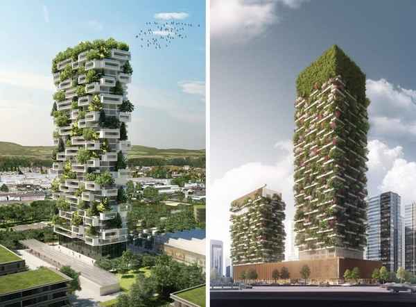 Архитектор Стефано Боери придумал первый вертикальный зеленый дом в Азии  
