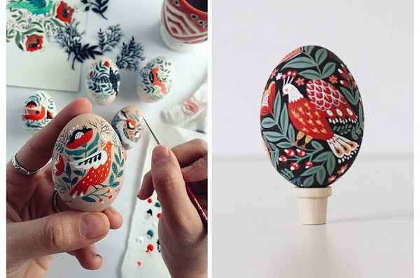 Динара Мирталипова — иллюстрирует пасхальные яйца в стиле колорита своей страны  