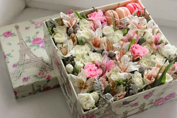 Цветы в коробке – оригинальный подарок  