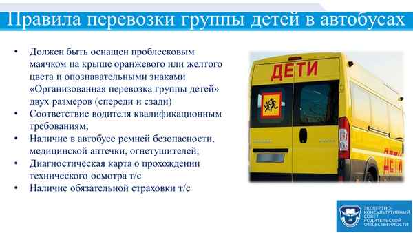 Автобусные поездки для школьников - что нужно знать  